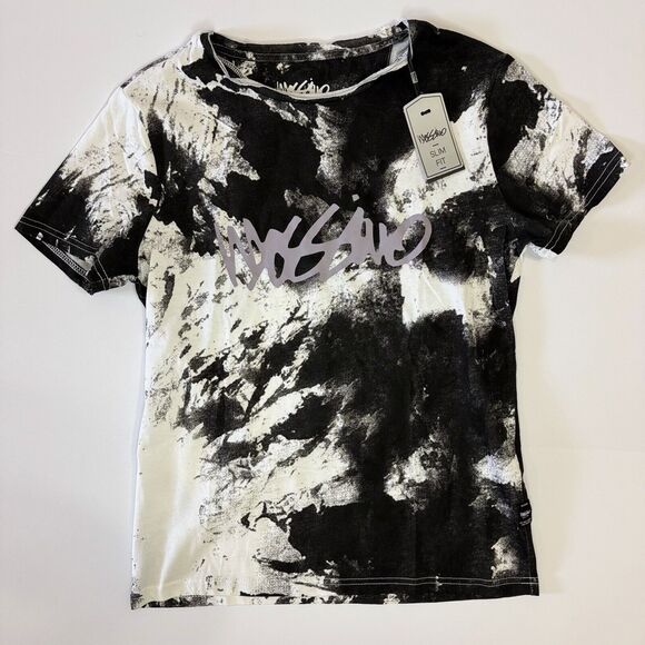 NWT‎ Mossimo Mens Vintage Dyed Slim Fit Logo Graphic T-Shirt Size Medium - Picture 1 of 6